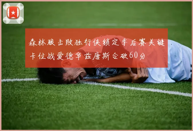 森林狼击败独行侠锁定季后赛关键卡位战爱德华兹唐斯合砍60分